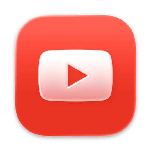Custom macOS style icon design: YouTube
